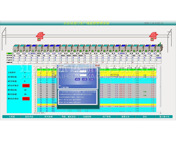 台湾全自动龙门生产线监控管理系统